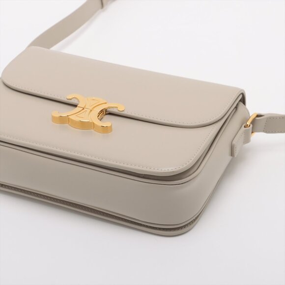 Celine Beige Shoulder Bag with Gold Detail - Picture 3 of 12